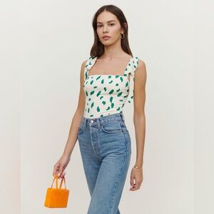 NWT Reformation Ellora Blouse Top in Paint